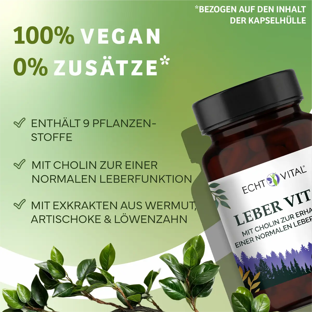 Echt Vital Leber Vital mit Cholin, 60 Kapseln  EAN: 4260635731519