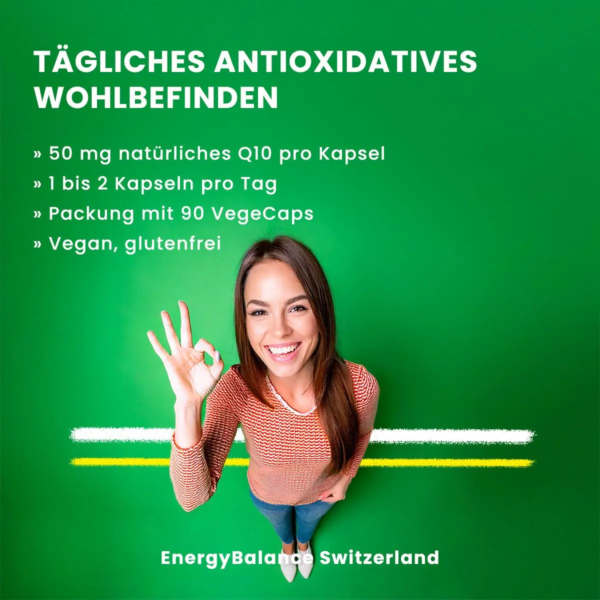 EnergyBalance Q10 Coenzym antioxidant 50mg, 90 VegeCaps  EAN: 7640108200587