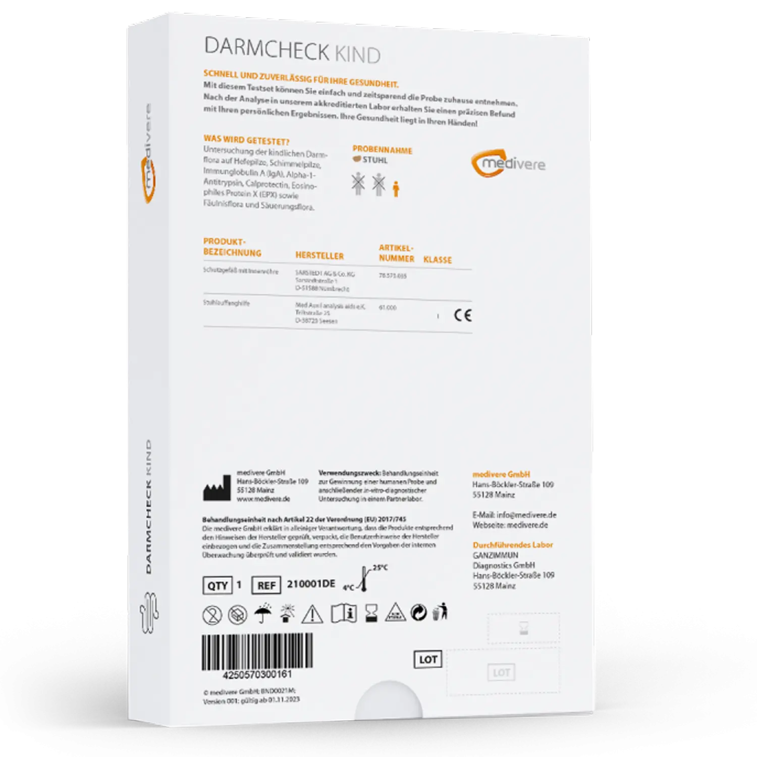 Medivere Darmcheck Kinder MV3111 EAN: 4250570300161