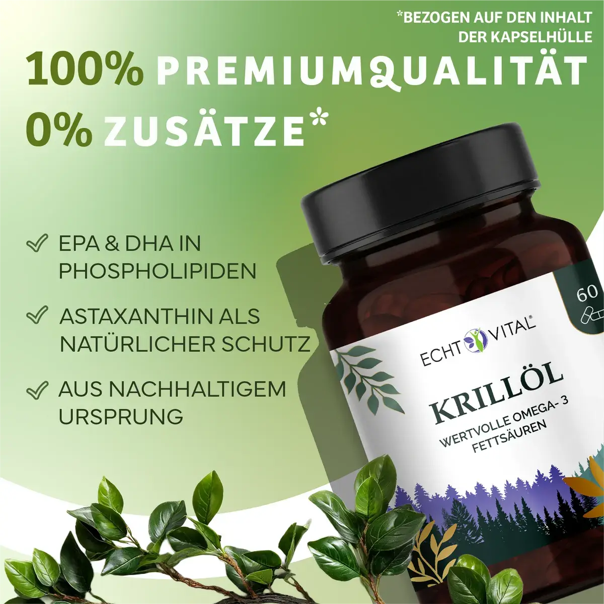 Echt Vital Krillolie, 60 capsules  EAN: 4260635732929