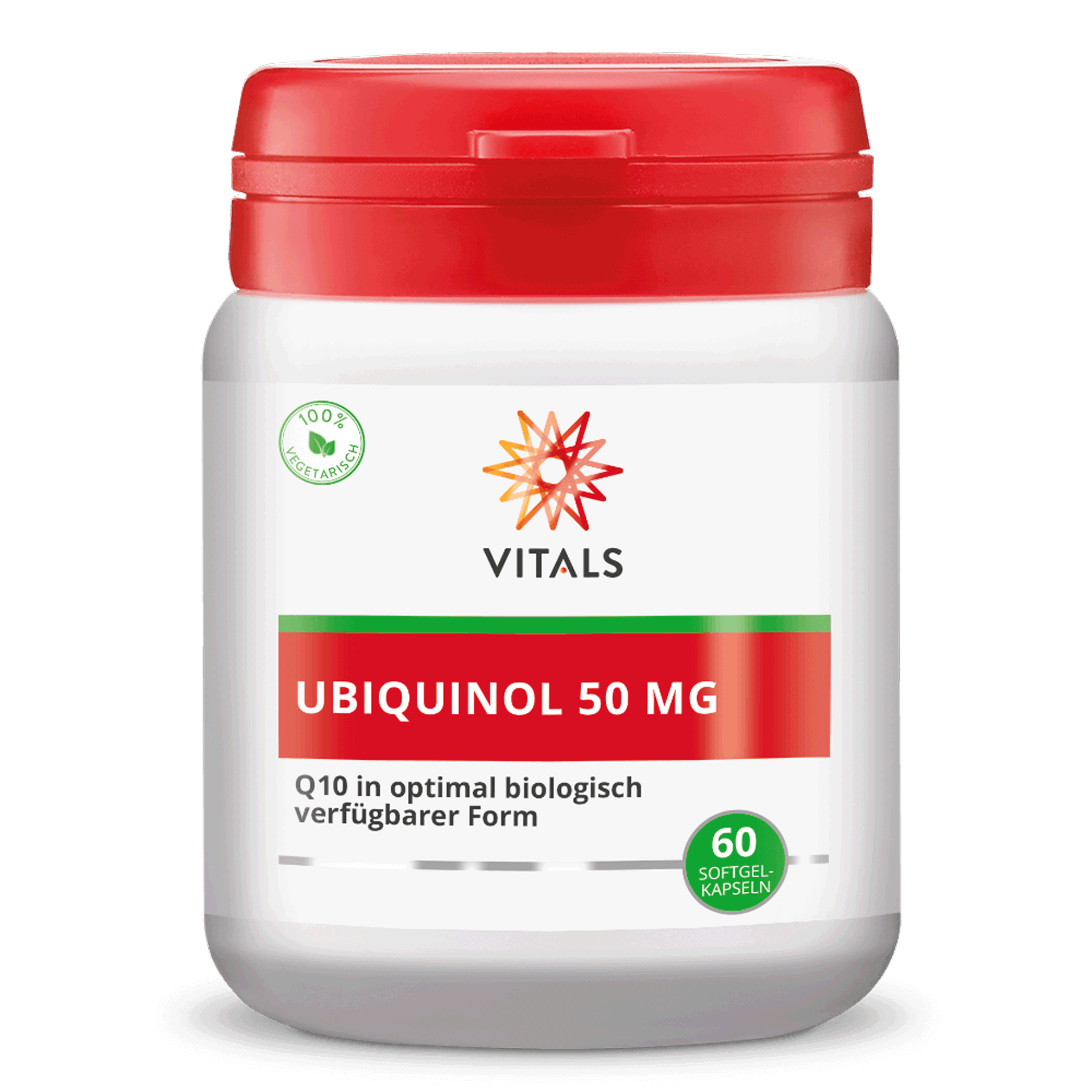 Vitals Ubiquinol 50 mg, 60 Softgel-Kapseln  EAN: 8716717001521