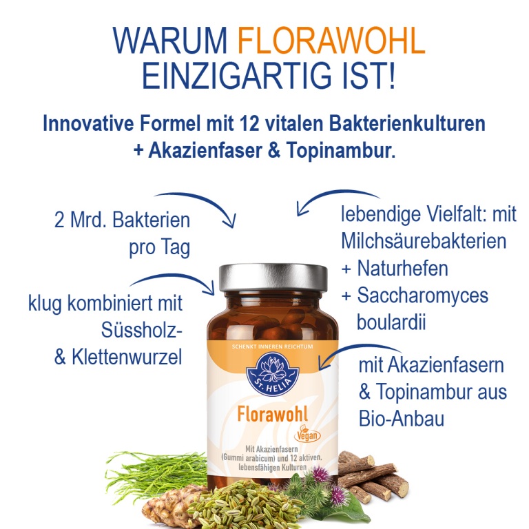 St. Helia Florawohl, 60 Kapseln Darmbakterien EAN: 4260296430943