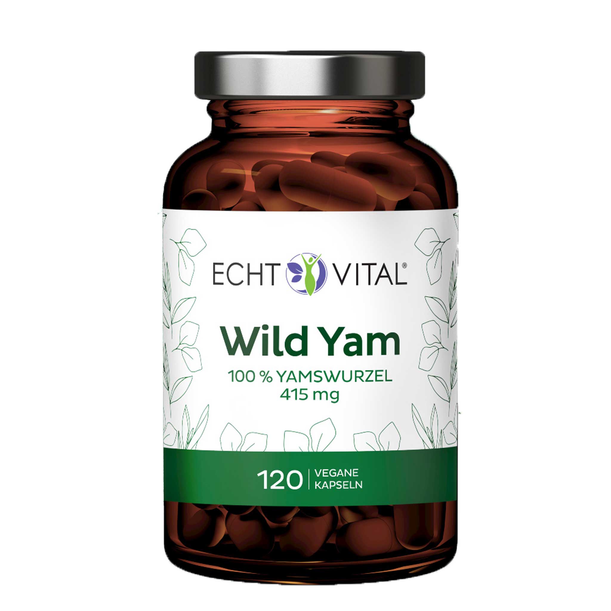 Wild Yam von Echt Vital beinhaltet 120 vegane Kapseln