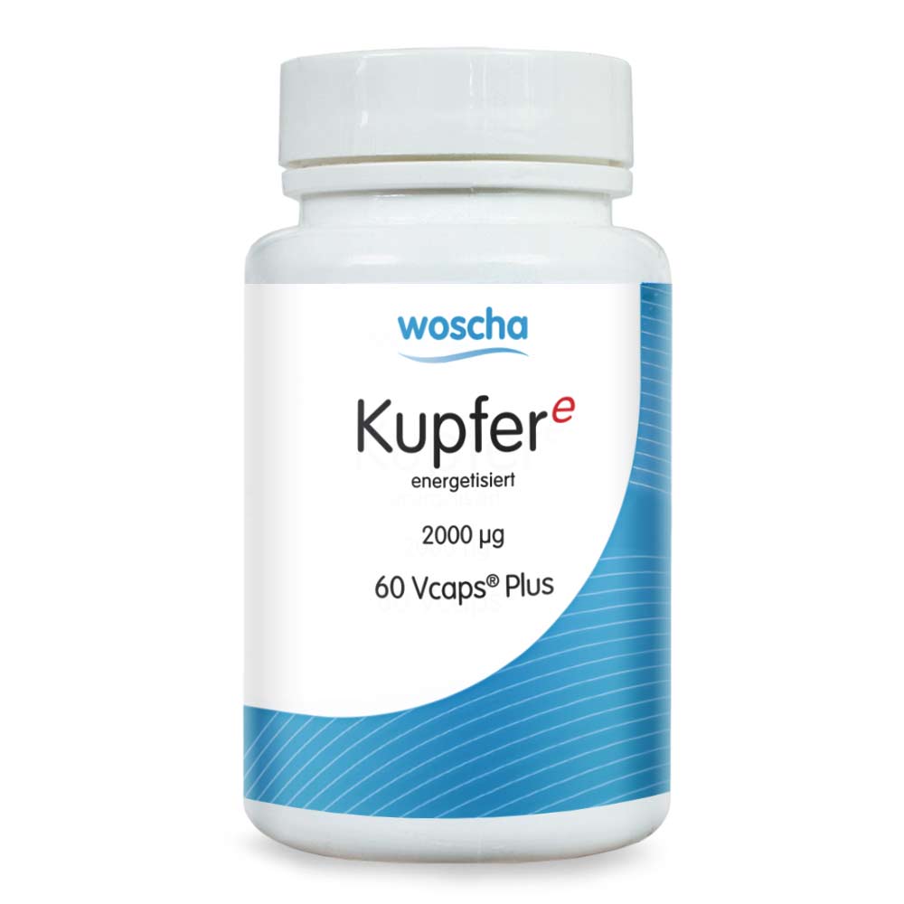 Woscha Kupfer energetisiert von podo medi beinhaltet 60 Kapseln