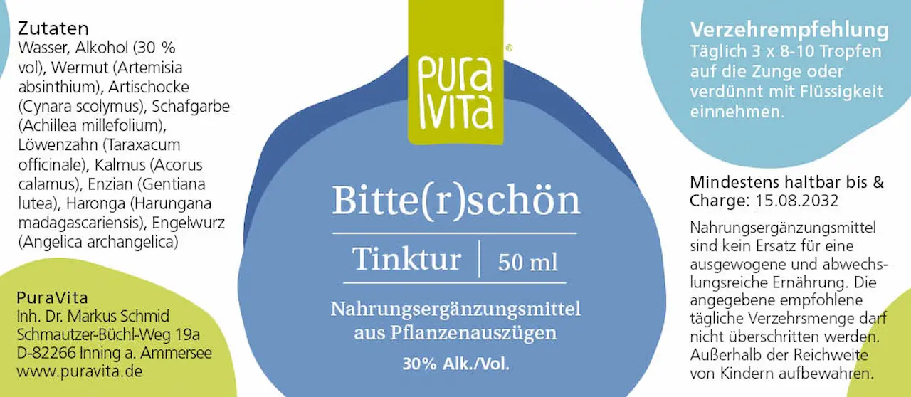 PuraVita Bitte(r)schön Tinktur, 50 ml  EAN: