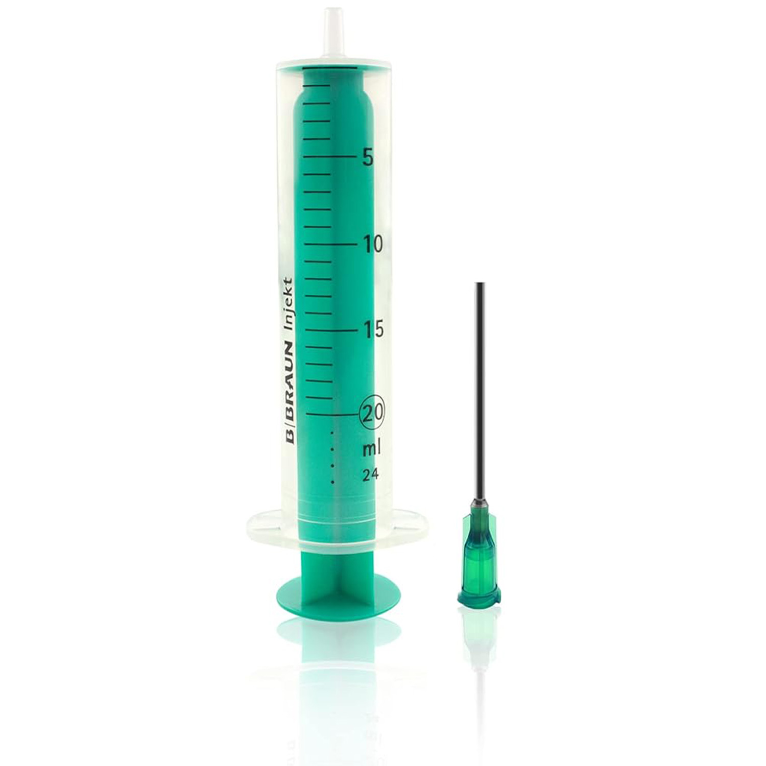 EnergyVital Einweg-Spritze 20 ml + 37 mm Kanüle mit stumpfer Nadel  EAN: