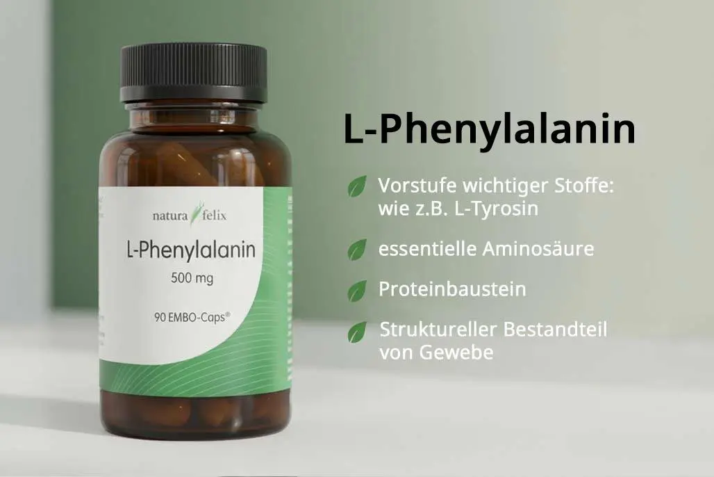 Natura Felix L-fenilalanina 500 mg, 90 EMBO-Caps  EAN: 8717729190951