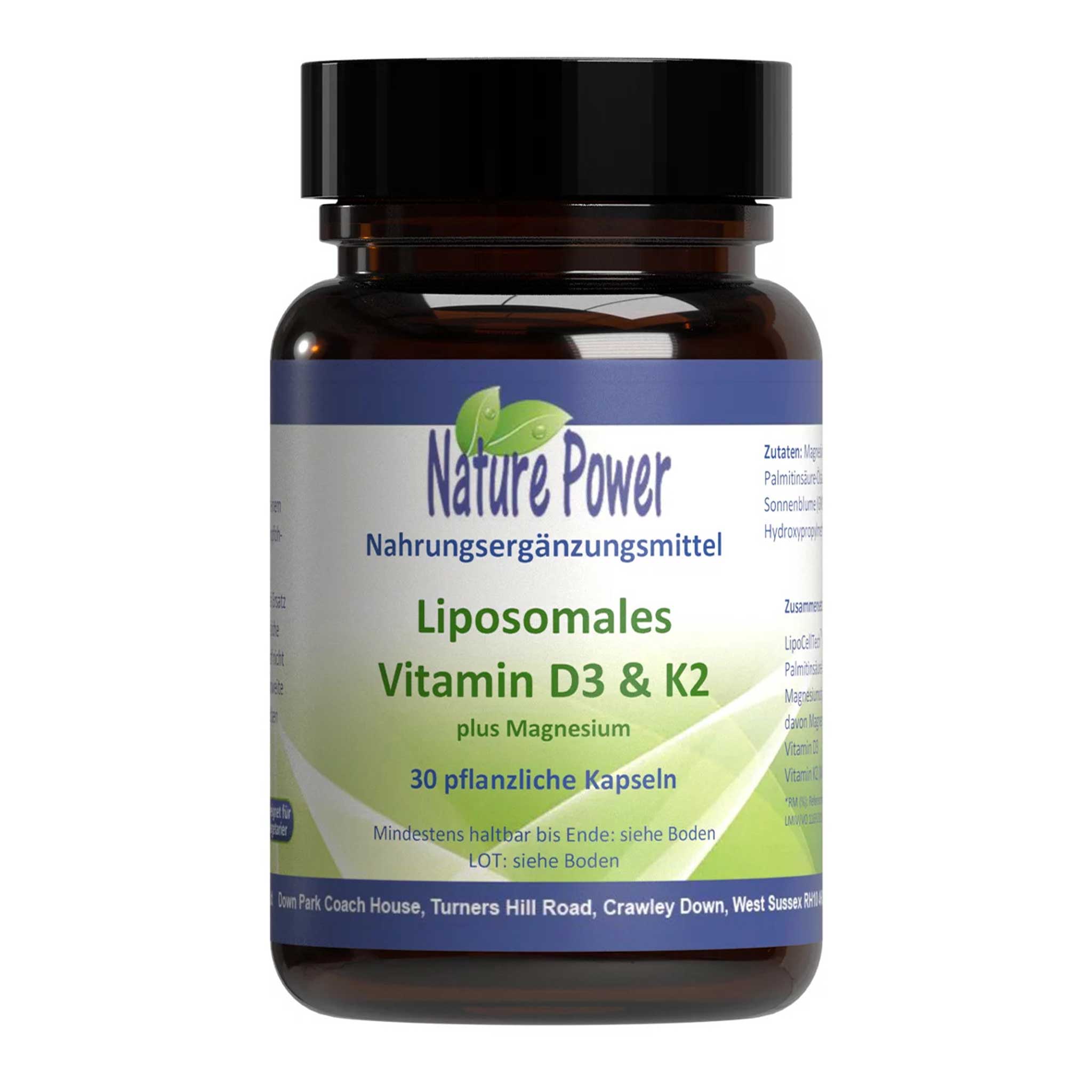 Liposomales Vitamin D3 & K2, 30 Kapseln
