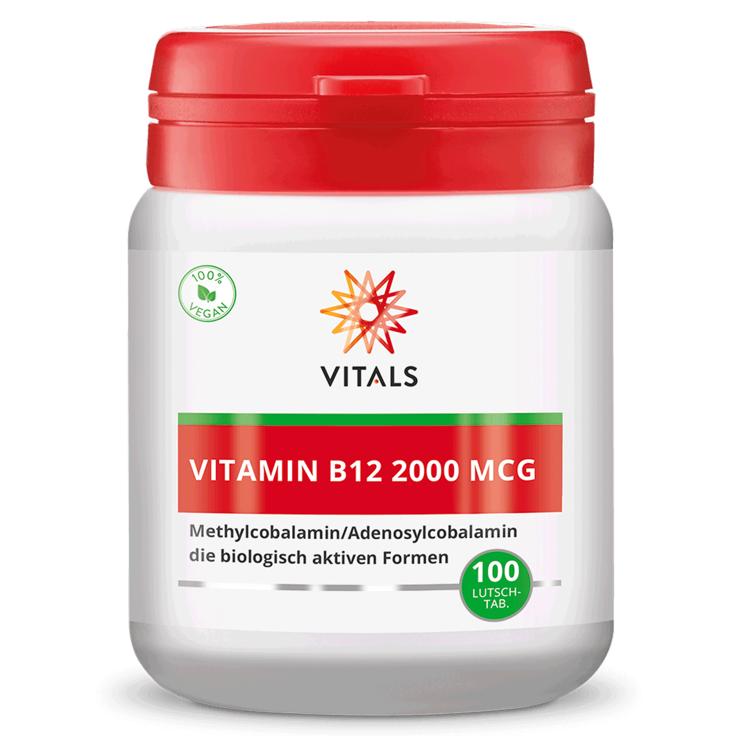 Vitals Vitamin B12 2000 mcg, 100 Lutschtabletten  EAN: 8716717002498