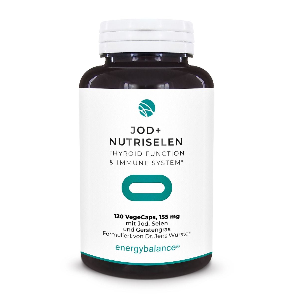 EnergyBalance Jod + NutriSelen mit Gerstengras, 120 Kapseln Schilddrüse EAN: 7640108209061