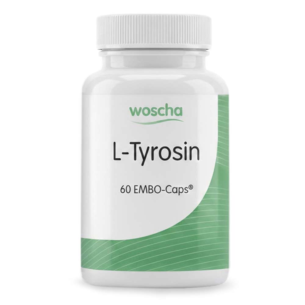 Woscha L-Tyrosin 500 Milligramm von podo medi beinhaltet 60 Kapseln