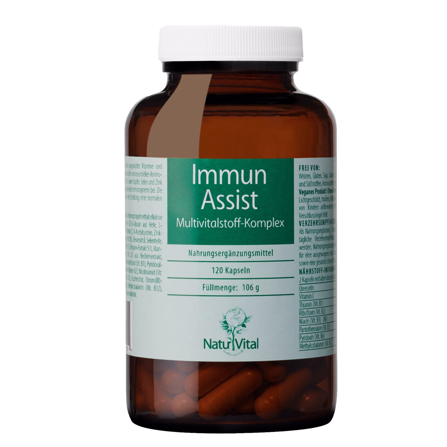 Immun Assist von Natur Vital beinhaltet 120 Kapseln