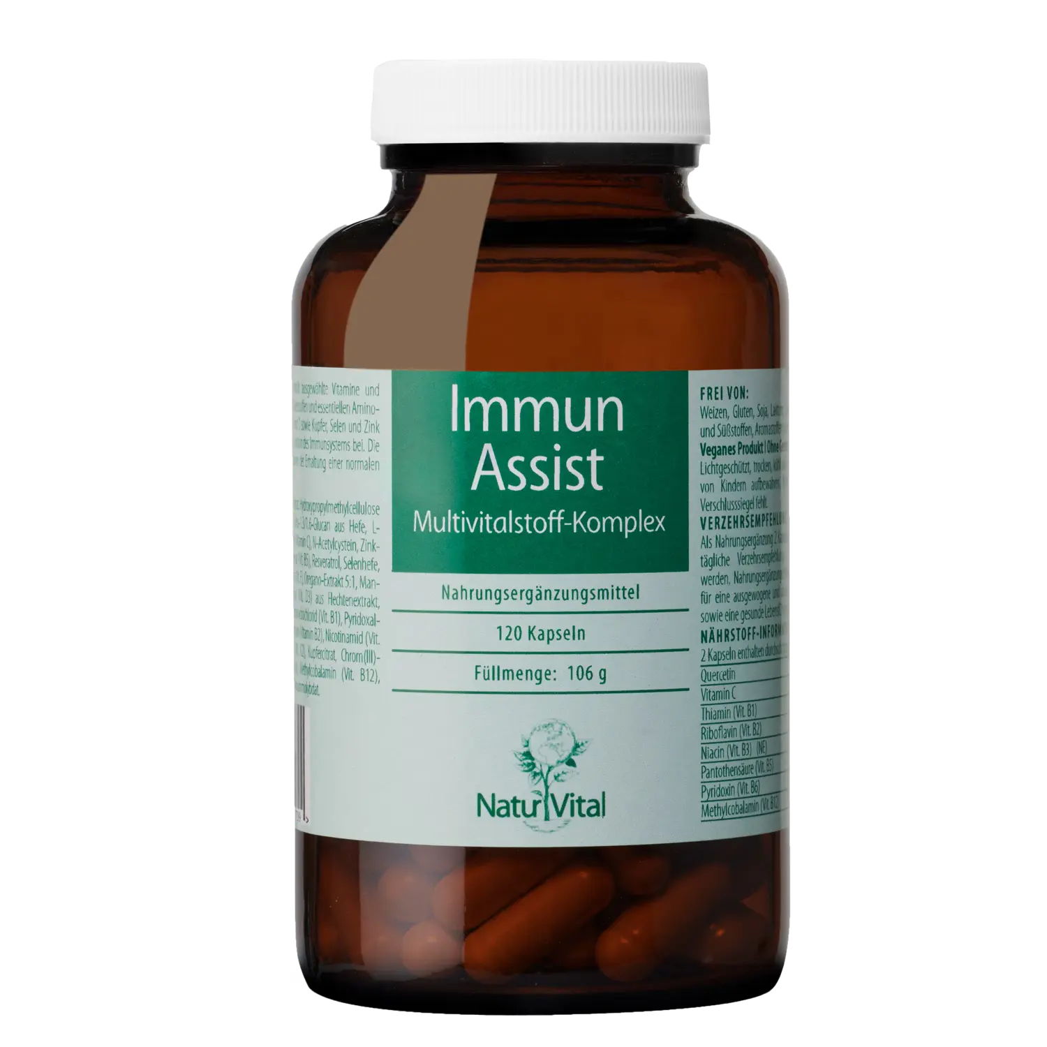 Immun Assist von Natur Vital beinhaltet 120 Kapseln