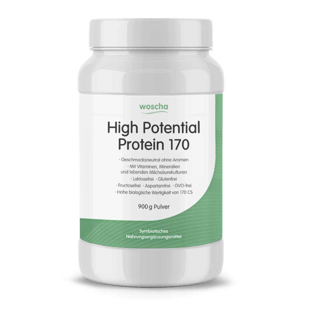 Woscha High Potential Protein 170 von podo medi beinhaltet 900 Gramm