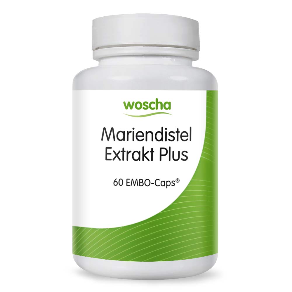 Woscha Mariendistel Extrakt Plus von podo medi beinhaltet 60 Caps