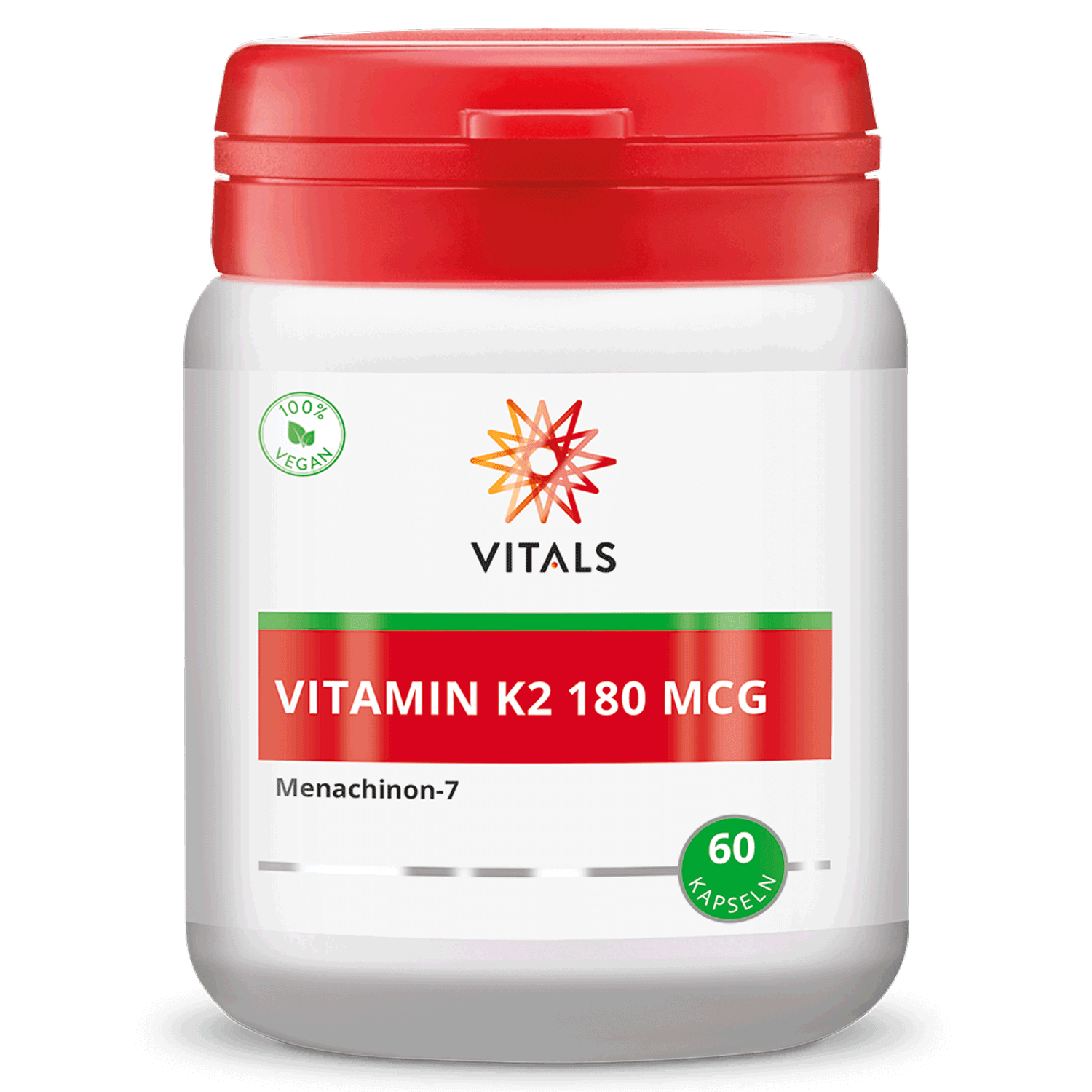 Vitals Vitamina K2 180 mcg, 60 capsule Osteoporose EAN: 8716717002474