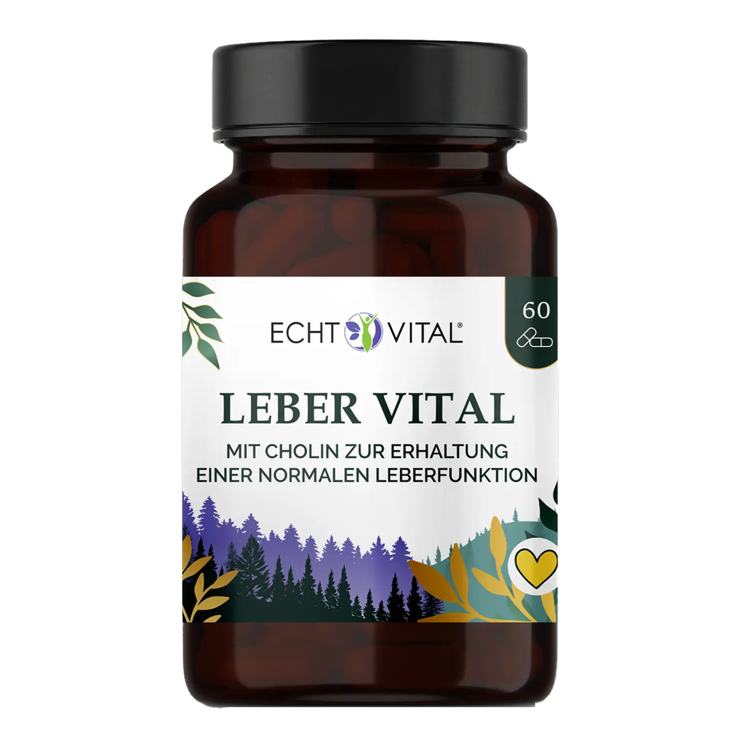Echt Vital Leber Vital mit Cholin, 60 Kapseln  EAN: 4260635731519