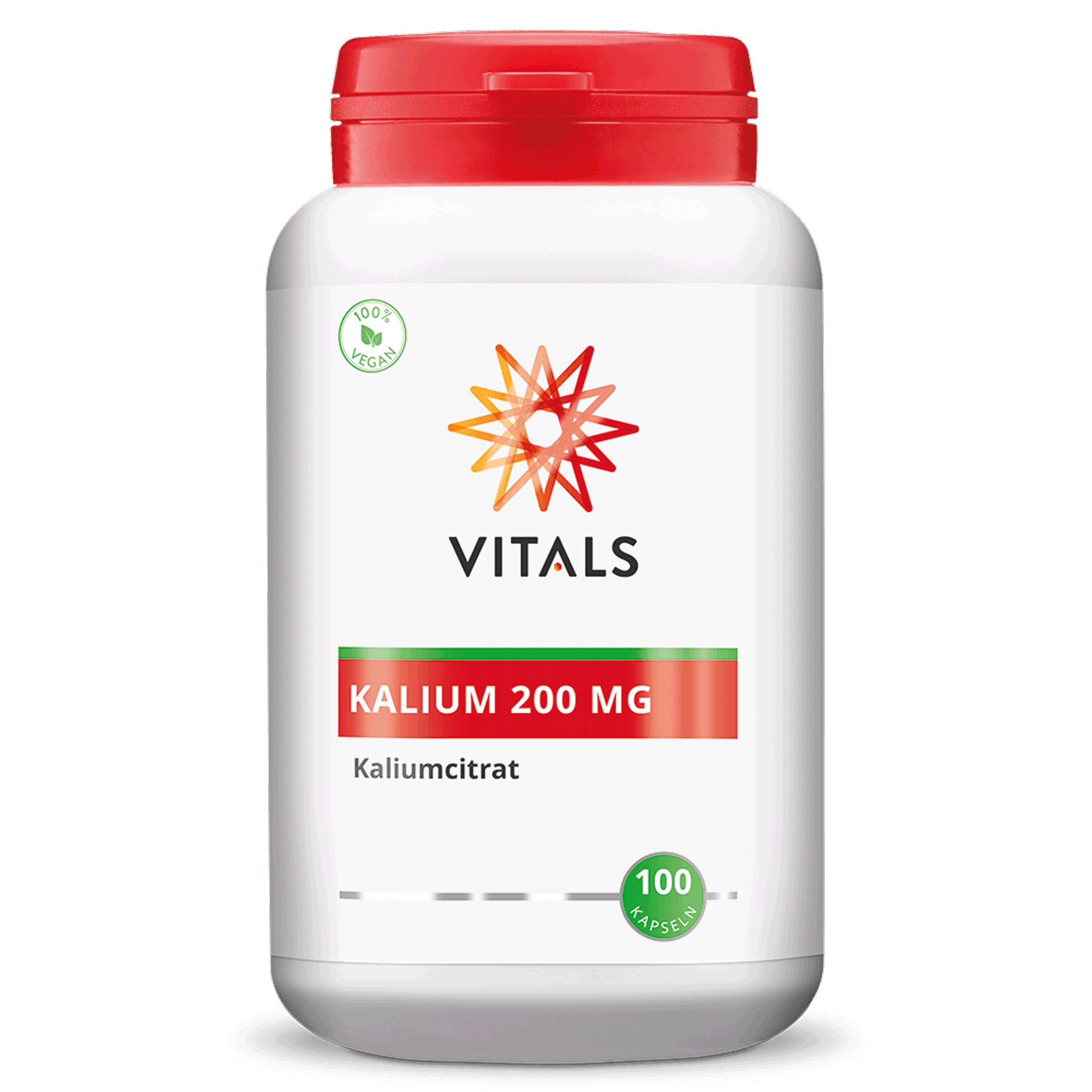 Vitals Kalium 200 mg, 100 Kapseln  EAN: 8716717002092
