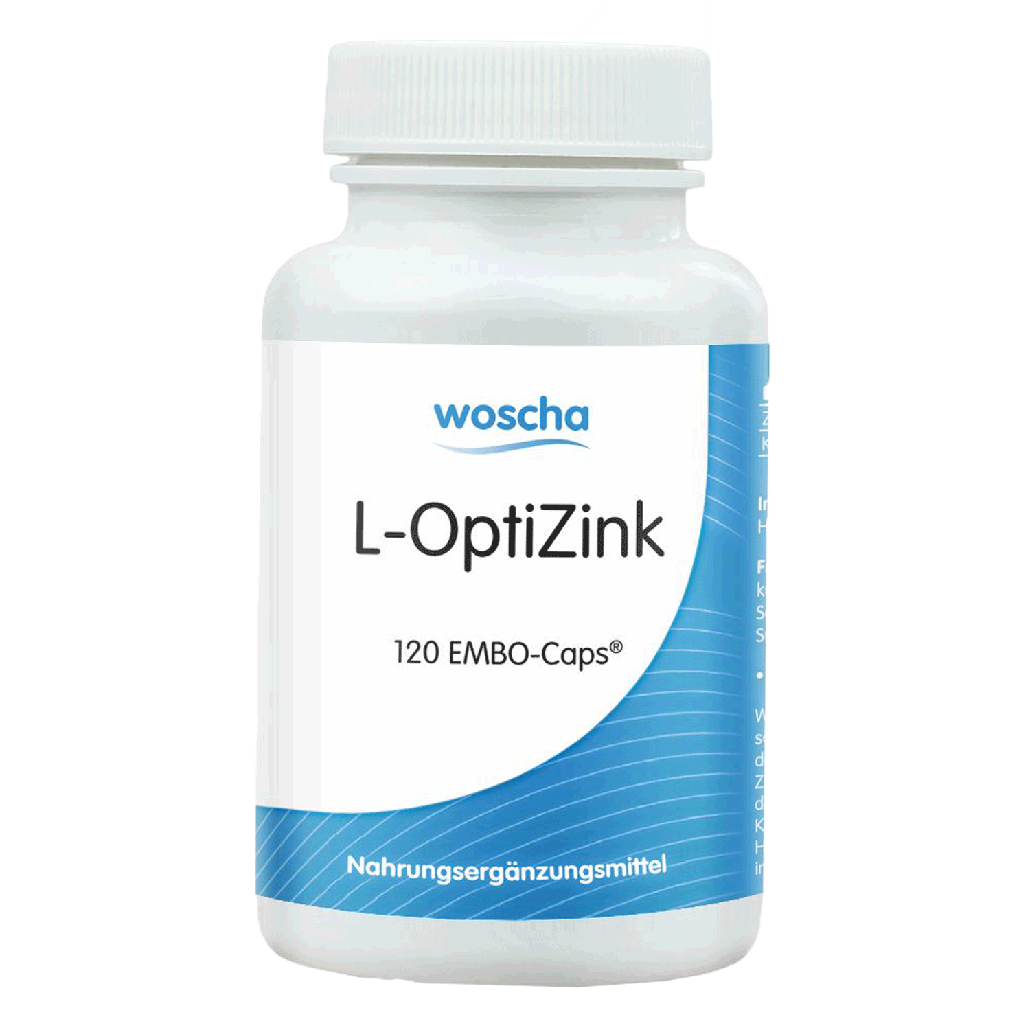 Woscha L-OptiZink 30 mg podo medi 120 Kapseln Woscha L-OptiZink mit 30 Milligramm von podo medi beinhaltet 120 Kapseln