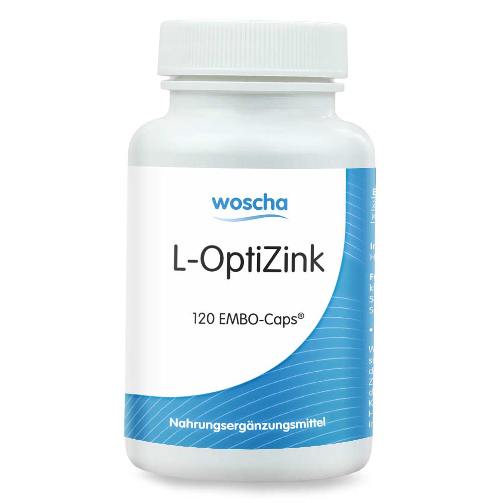 Woscha L-OptiZink mit 30 mg, 120 Kapseln L-OptinZink Zink Kupfer EAN: 8717729191439