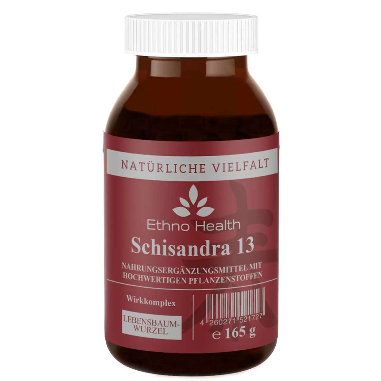 Schisandra 13 Pulver von Ethno Health beinhaltet 165 Gramm