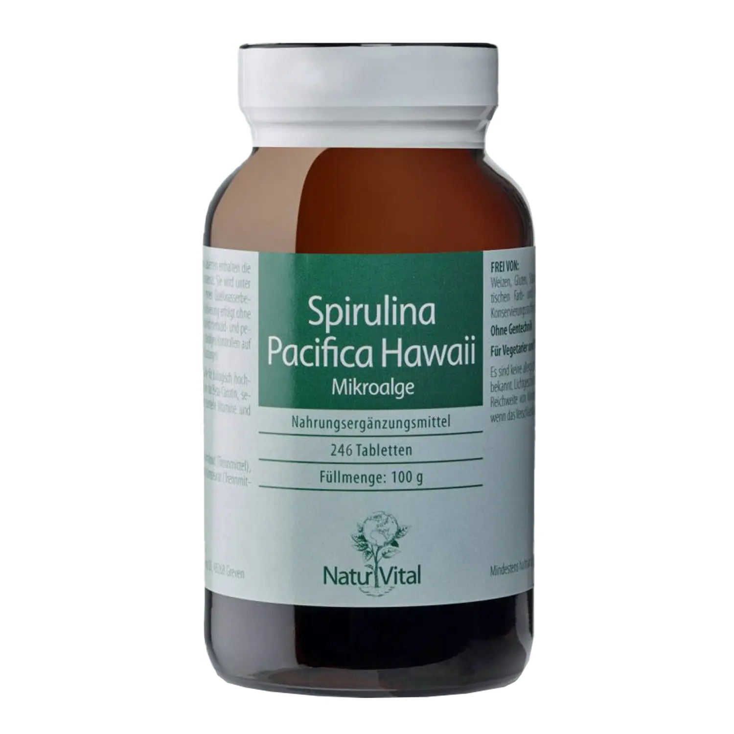 Spirulina Pacifica Hawaii von Natur Vital beinhaltet 200 Tabletten