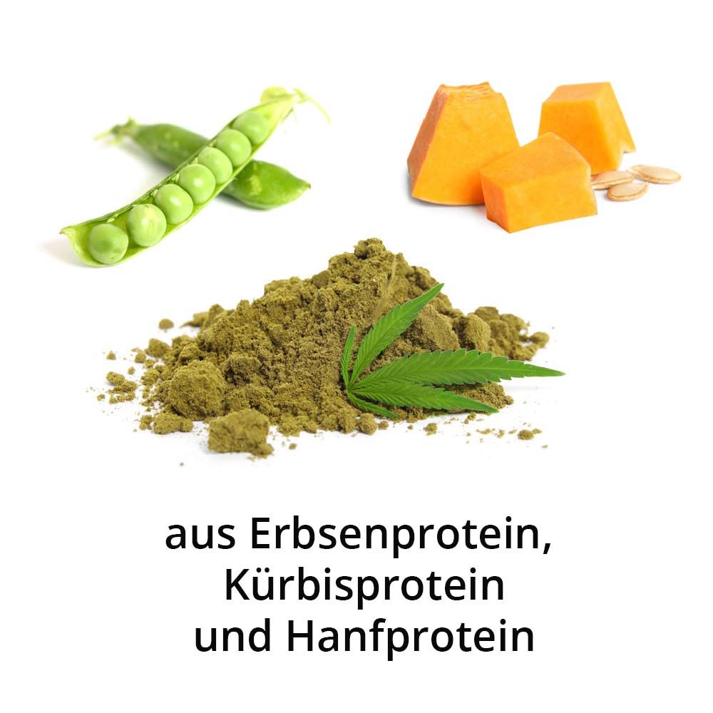 Natura Felix VegiPro erwten-, pompoen- en hennepeiwit, 1000 g poeder plantaardige eiwitten sojavrije eiwitten veganistische eiwitten EAN: 8717729192733