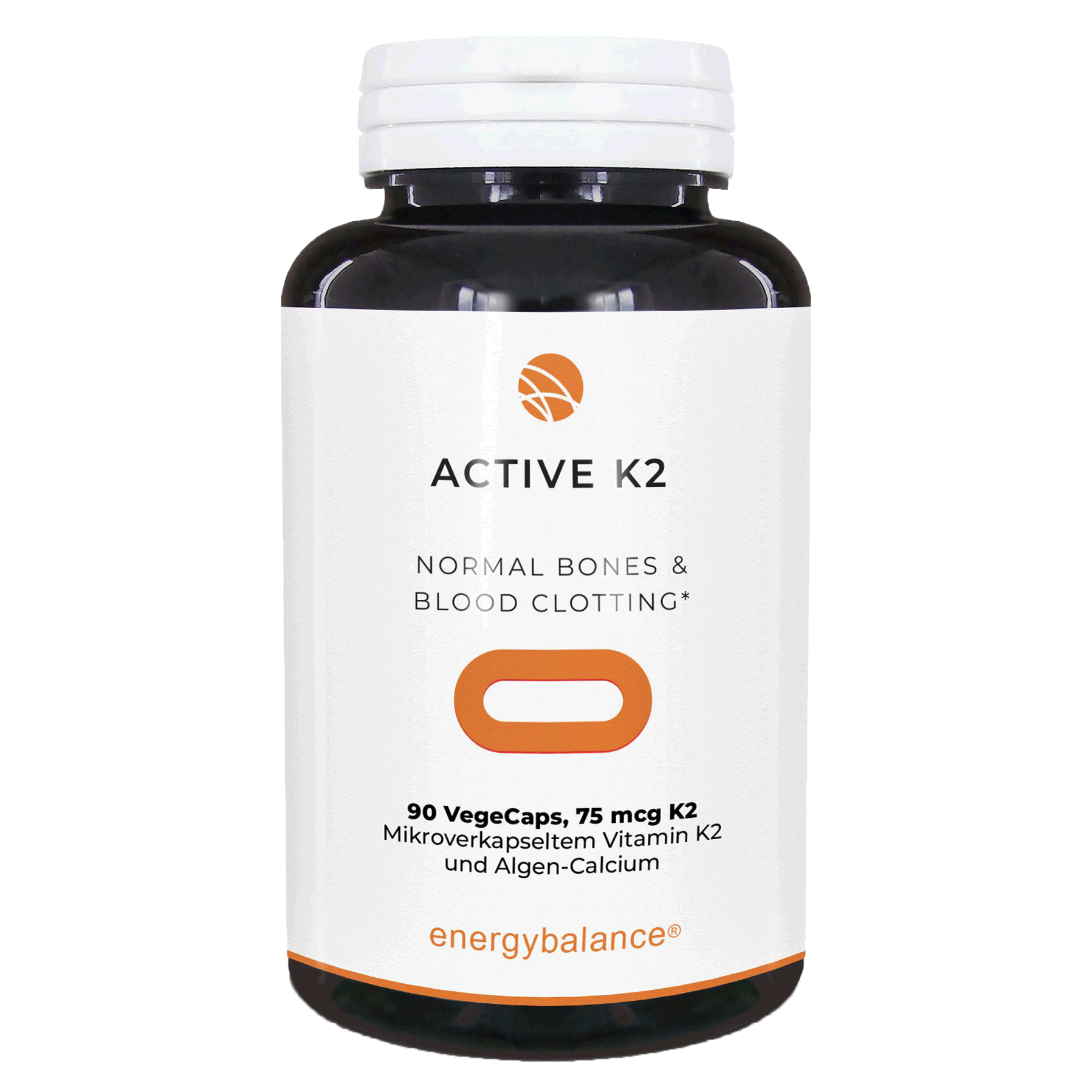 EnergyBalance Active K2 Vitamin MK-7, 90 VegeCaps Knochen EAN: 7640108200594
