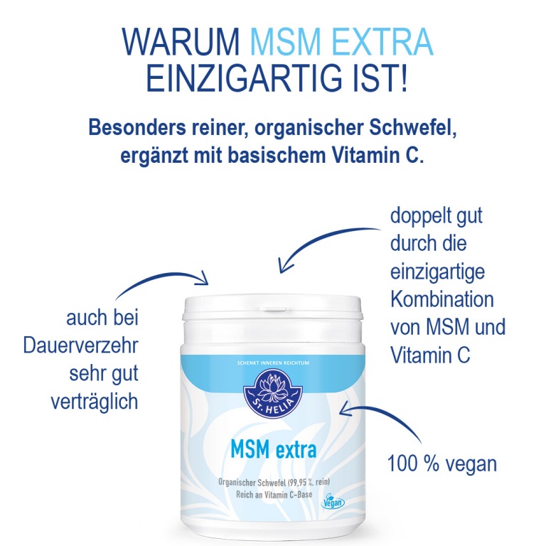St. Helia MSM extra plus Vitamin C, 500 g Pulver msm EAN: 4260296430899