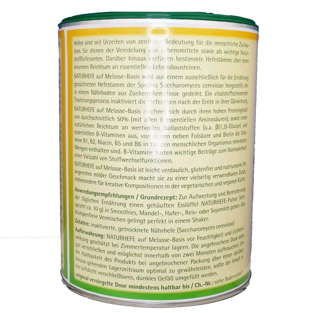 Vitagenial Naturhefe auf Melasse-Basis in 350 Gramm Version