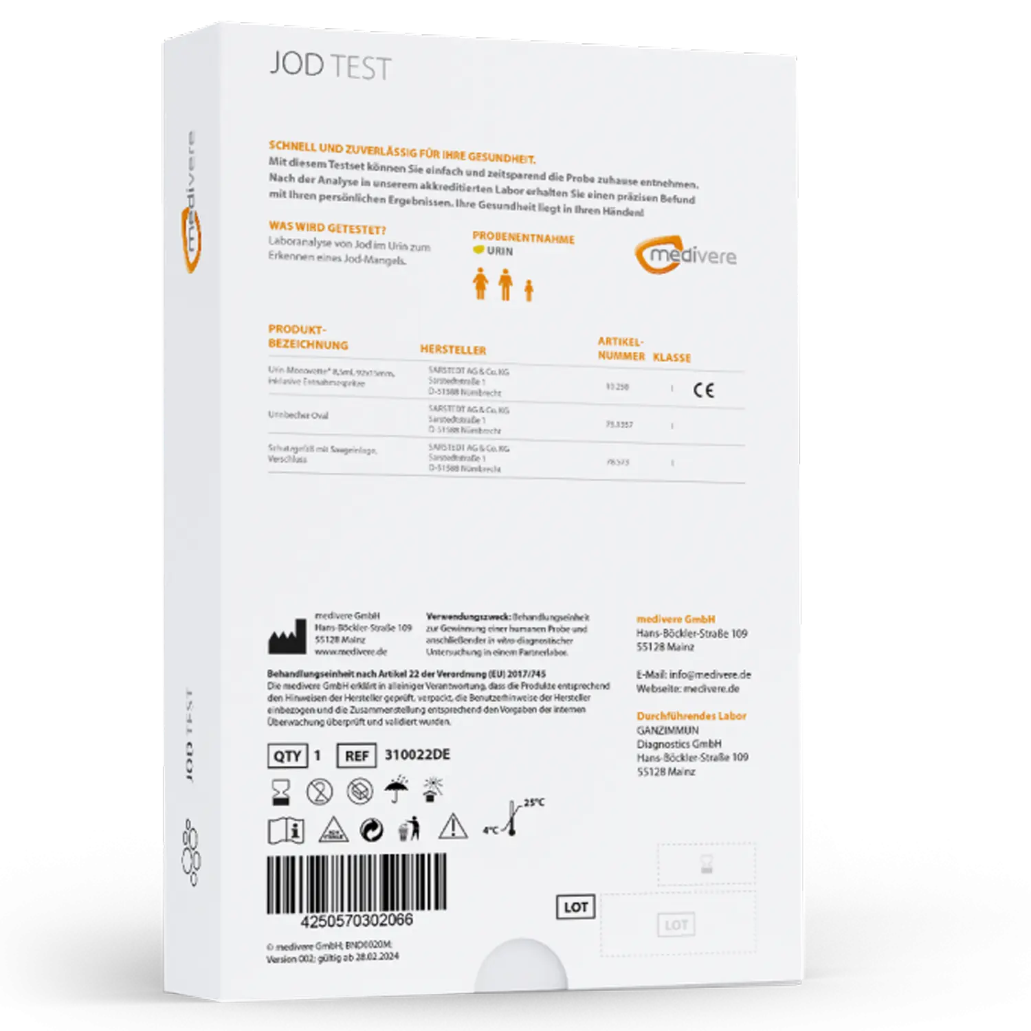 Medivere Jod Test  EAN: 4250570302066