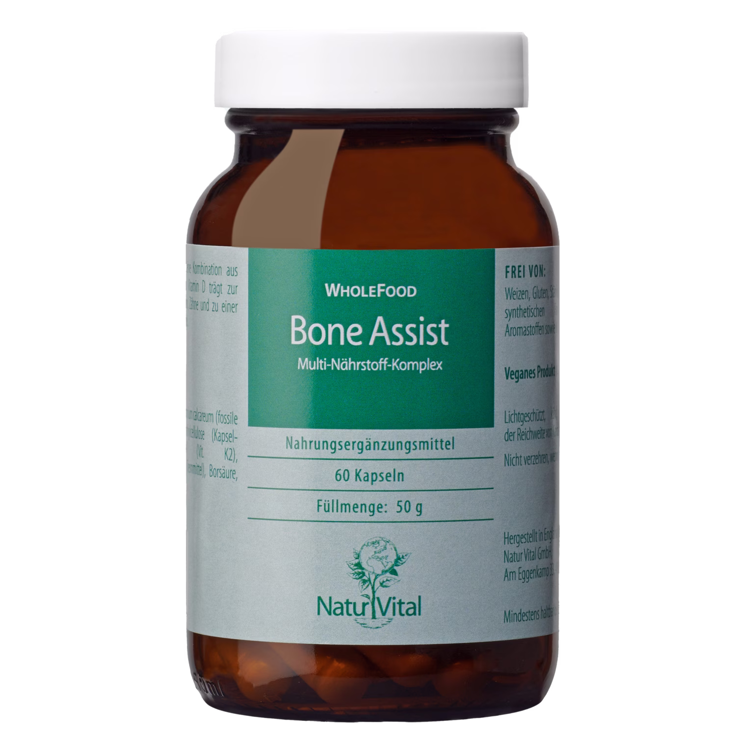 Bone Assist WholeFood, 60 capsule Kräuter, Pflanze, Nahrung, Ketchup
