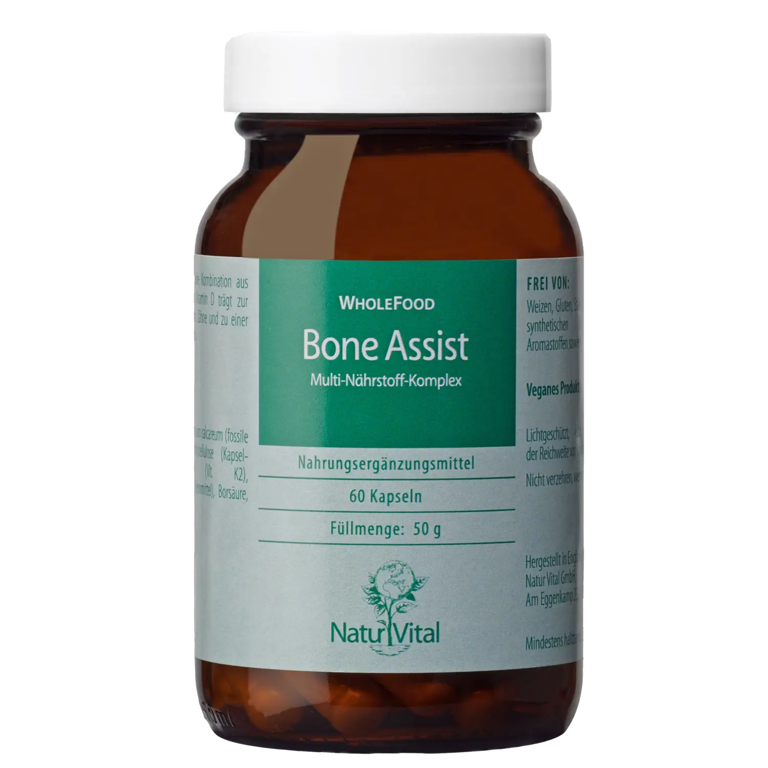 Bone Assist von Natur Vital beinhaltet 60 Kapseln