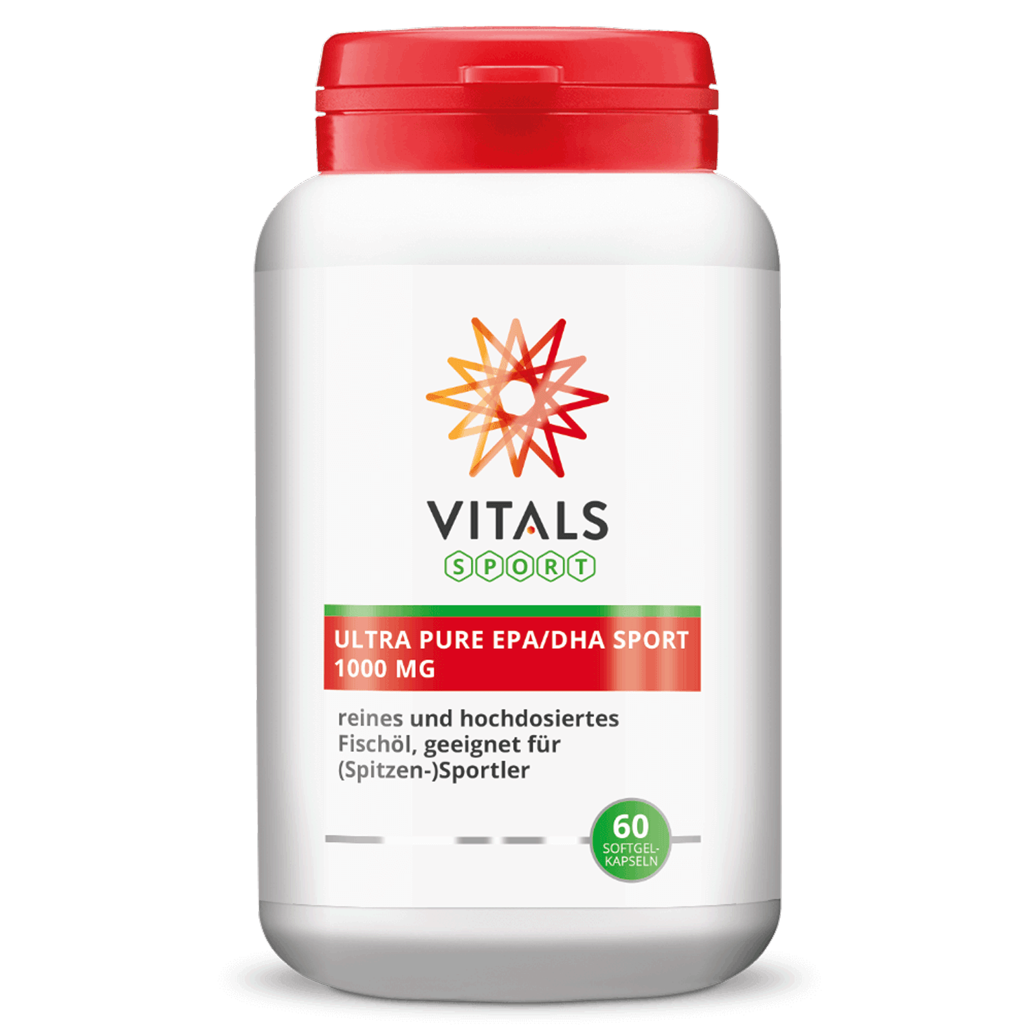 Ultra Pure EPA/DHA Sport 60 Softgel-Kapseln von Vitals Dose Ultra Pure EPA/DHA Sport 60 Softgel-Kapseln von Vitals