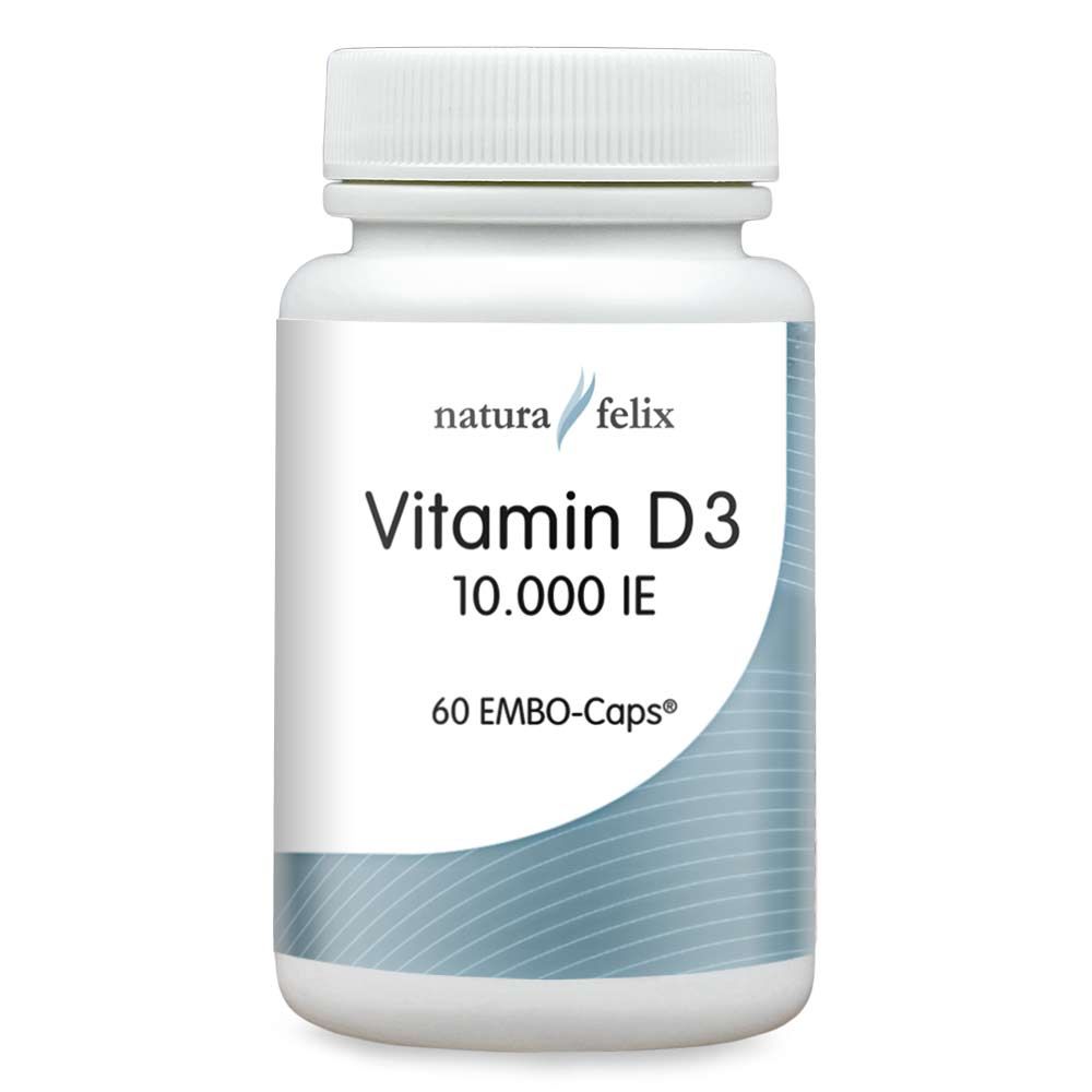 Natura Felix Vitamin D3 10.000 IE, 60 EMBO-Caps  EAN: 8717729190746