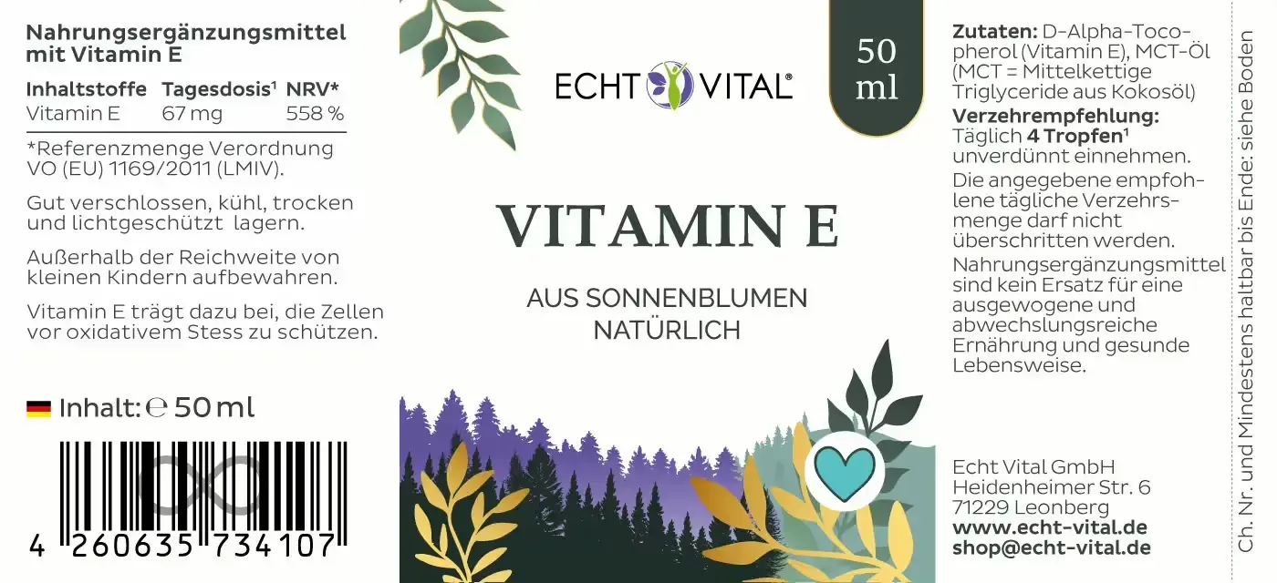 Vitamin E Tropfen, 50 ml
