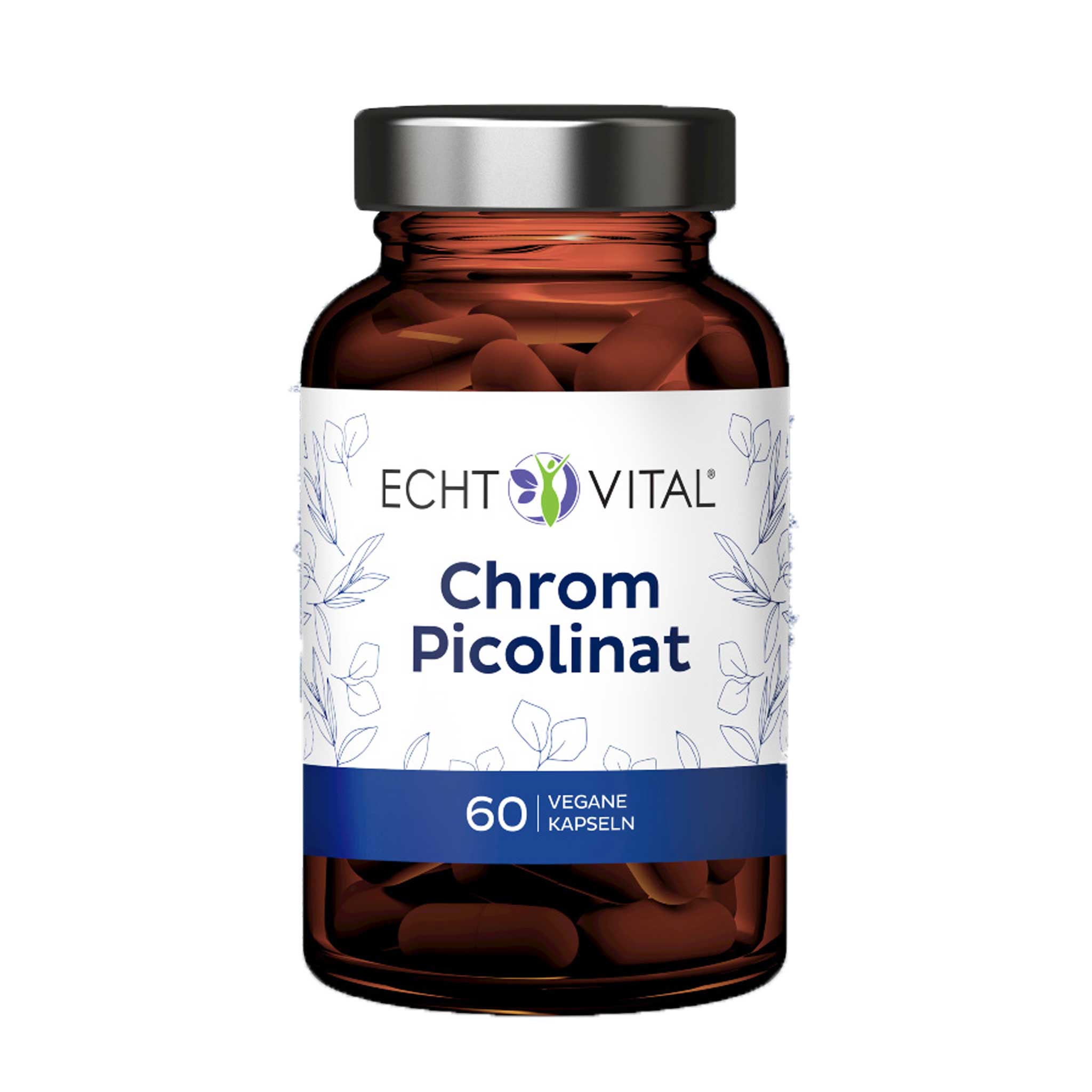 Chrom Picolinat von Echt Vital beinhaltet 60 vegane Kapseln