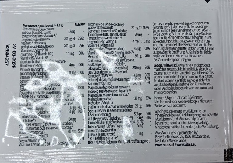 Multivitaminen elke dag, 300 g poeder