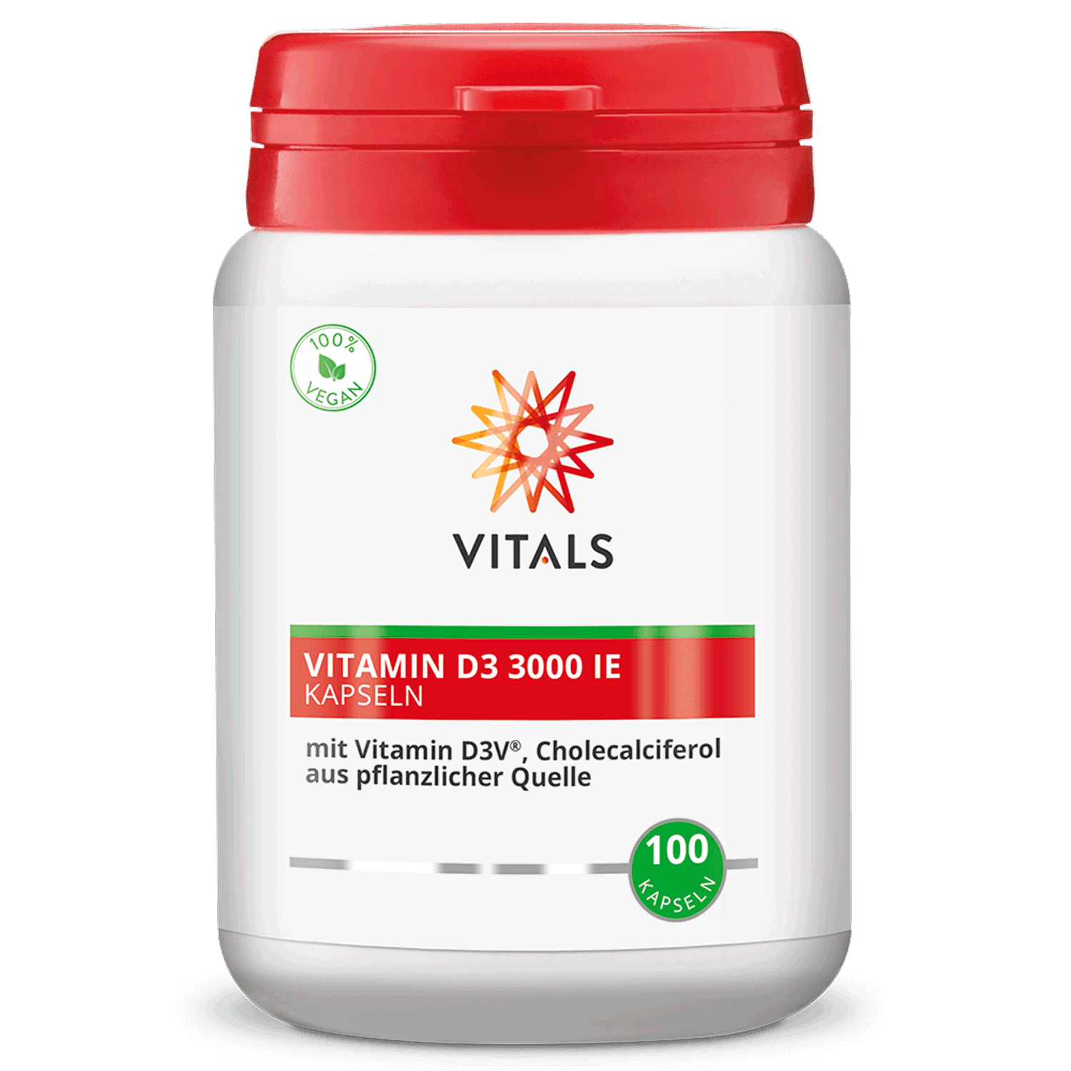 Vitals Vitamin D3 3000 IE, 100 Kapseln  EAN: 8716717002986