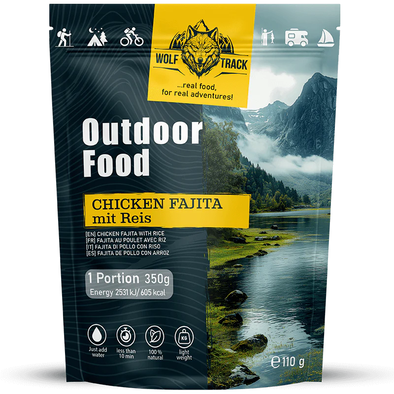 Wolftrack Chicken Fajita mit Reis  EAN: 9120082323574