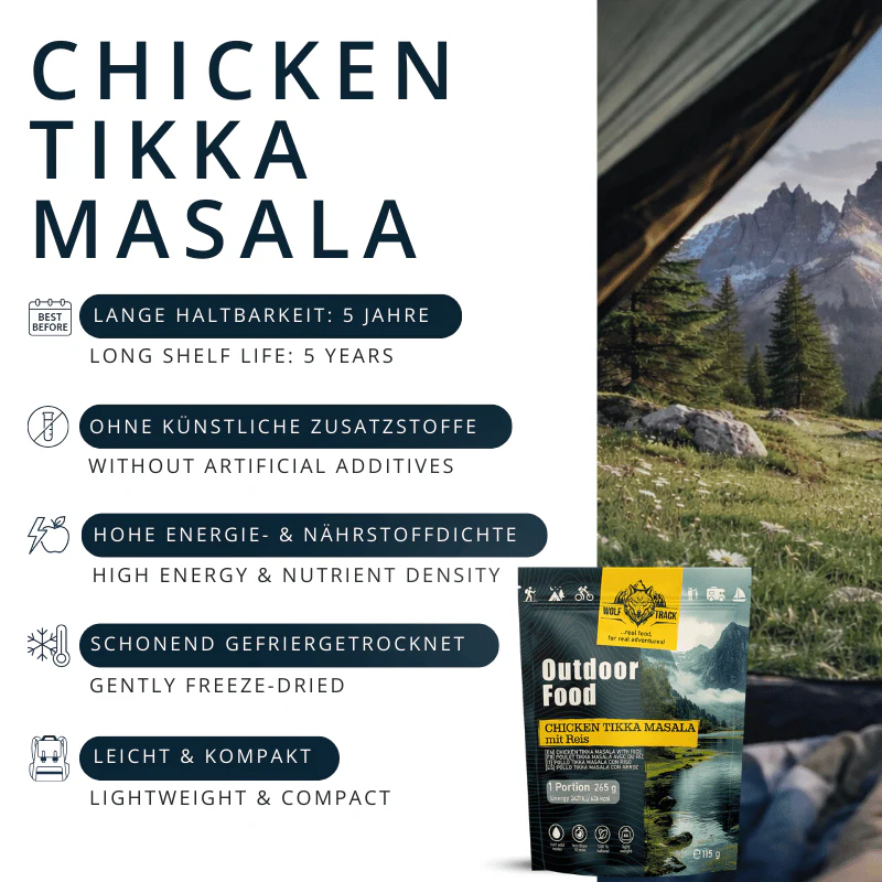Wolftrack Chicken Tikka Masala mit Reis  EAN: 9120082323567