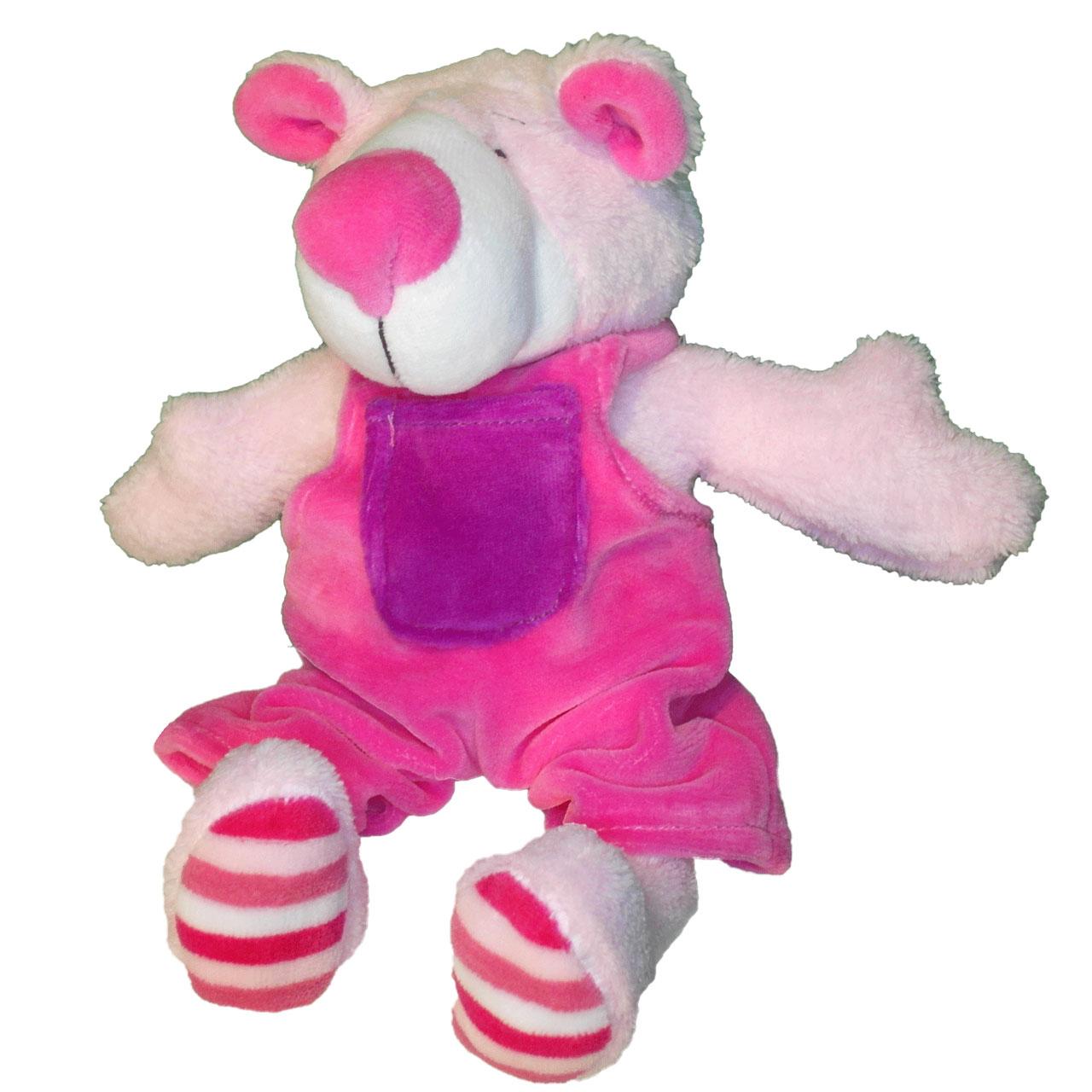Cuddly toy bear pink