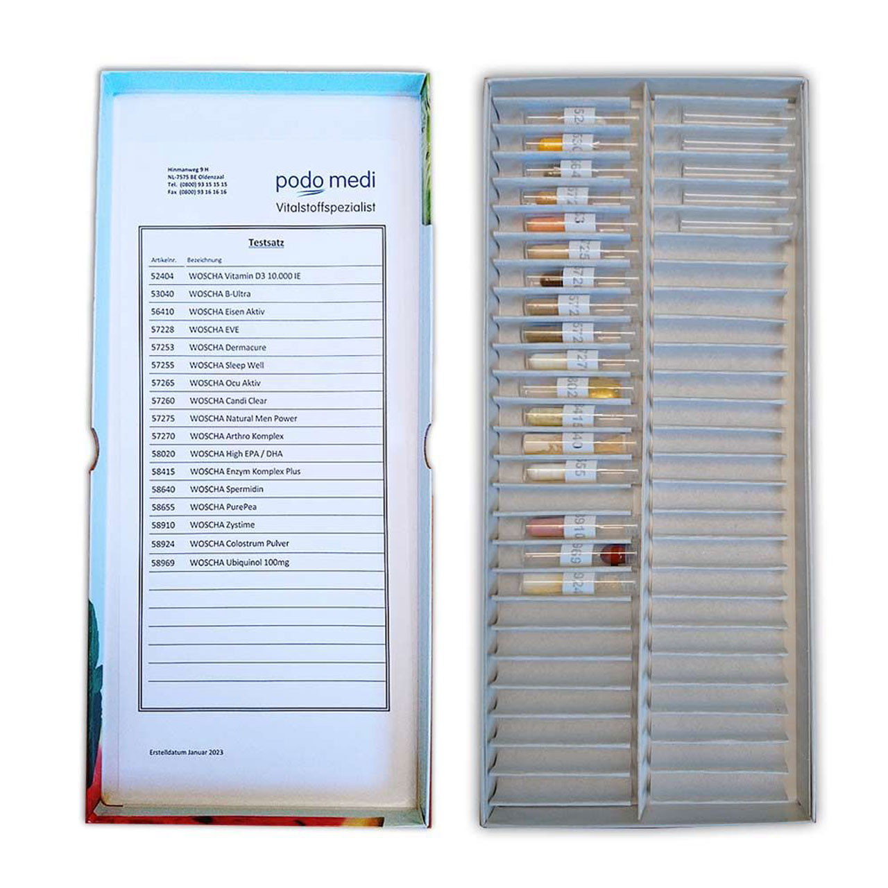 Podomedi Testmappe für Bioenergetik Inhalt Podomedi Testmappe für Bioenergetik Inhalt