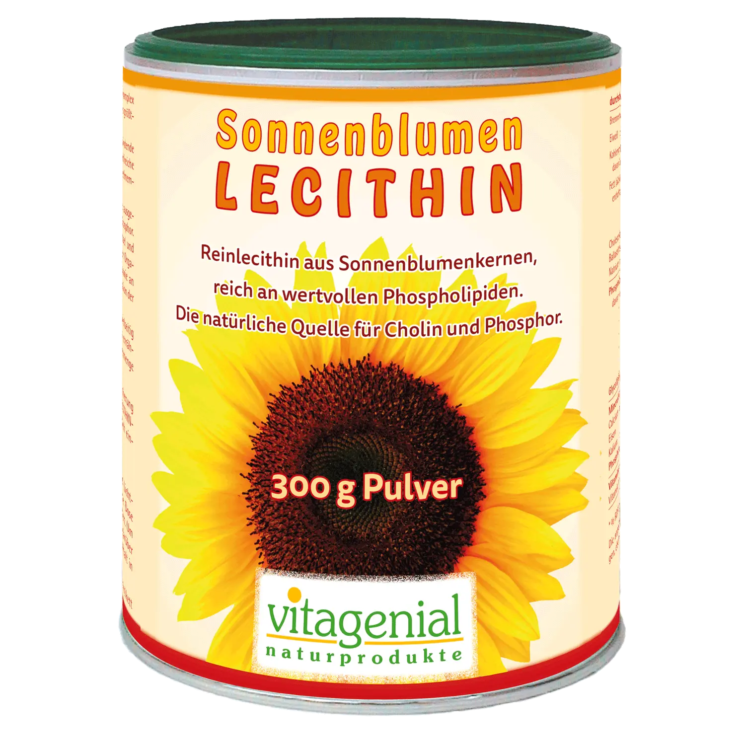 Vitagenial Sonnenblumen Lecithin als 300 Gramm Pulver