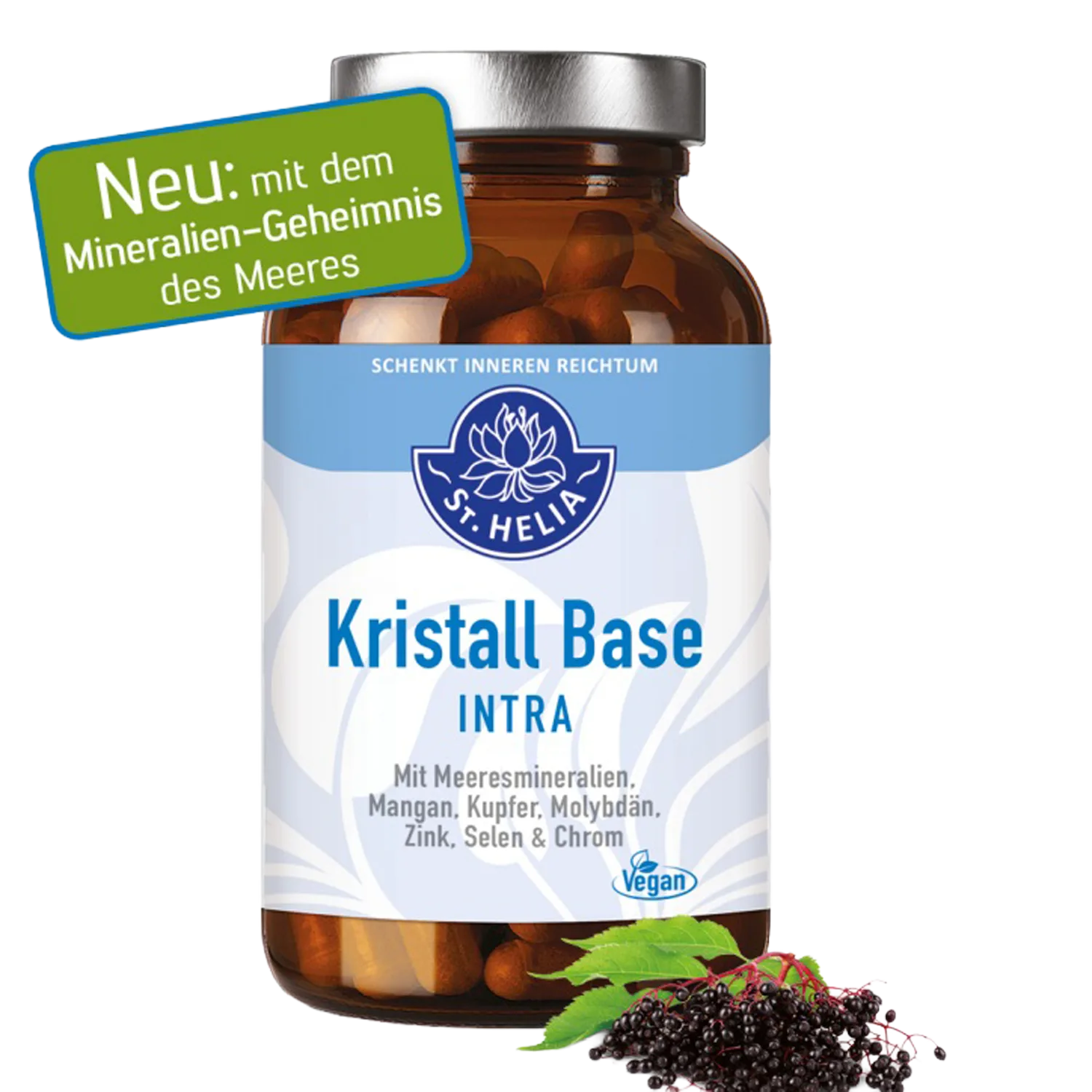 St. Helia Kristall Base INTRA, 120 Kapseln säure-basen-stoffwechsel-kur EAN: 4260296430097