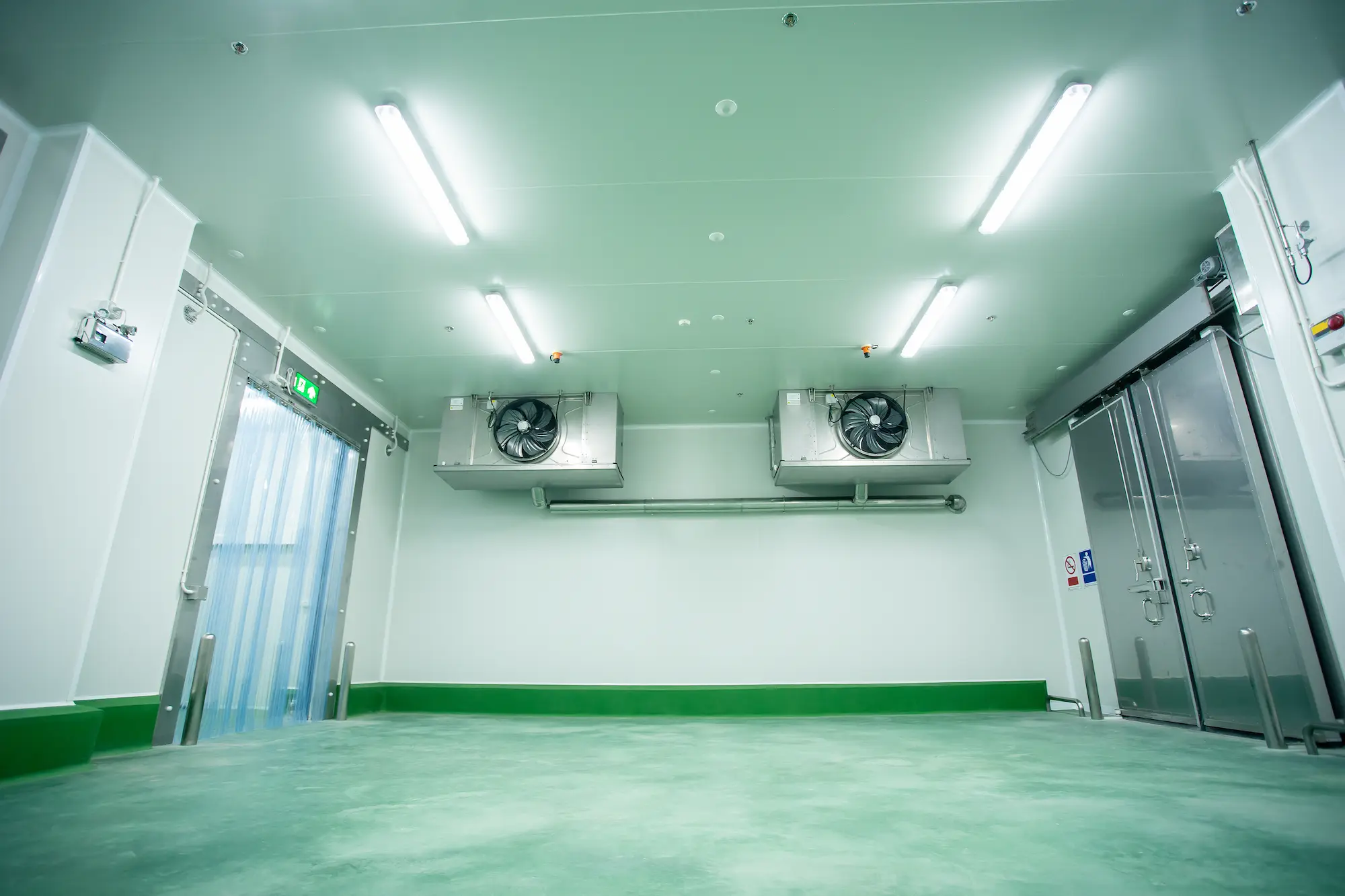 Eine gekühlte Lagerhalle mit Klimaanlage