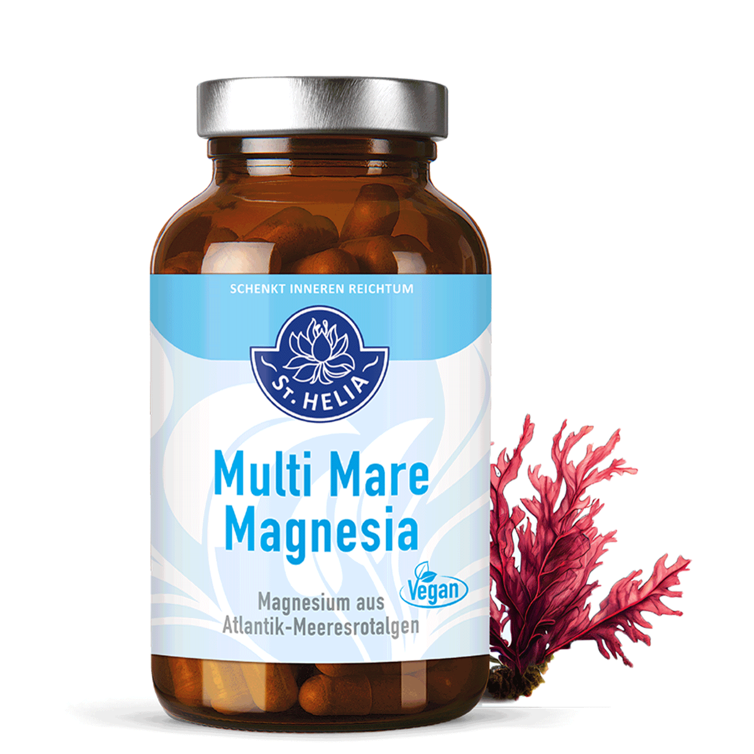 St. Helia Multi Mare Magnesia aus Meeresalgen, 150 Kapseln  EAN: 4260296430981