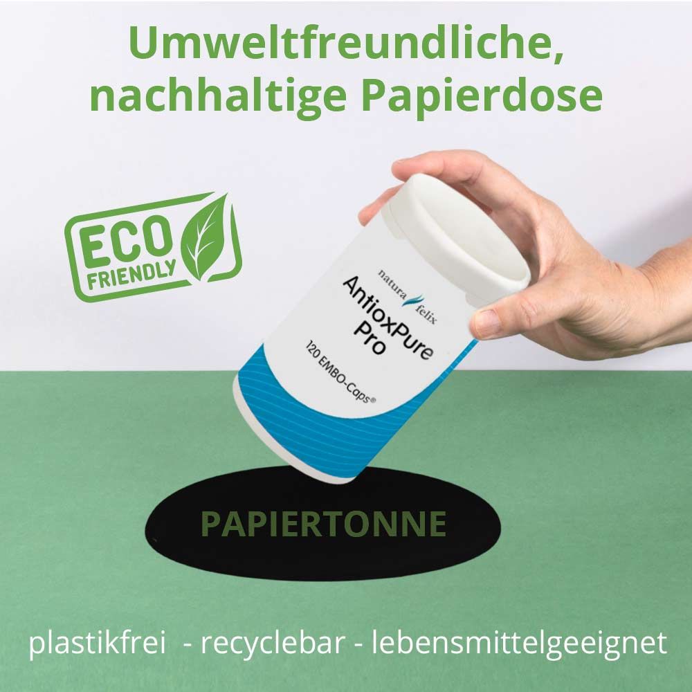 Natura Felix AntioxPure Pro, 120 Kapseln Antioxidantien Astaxanthin antioxidative Mischung freie Radikale EAN: 8717729190098