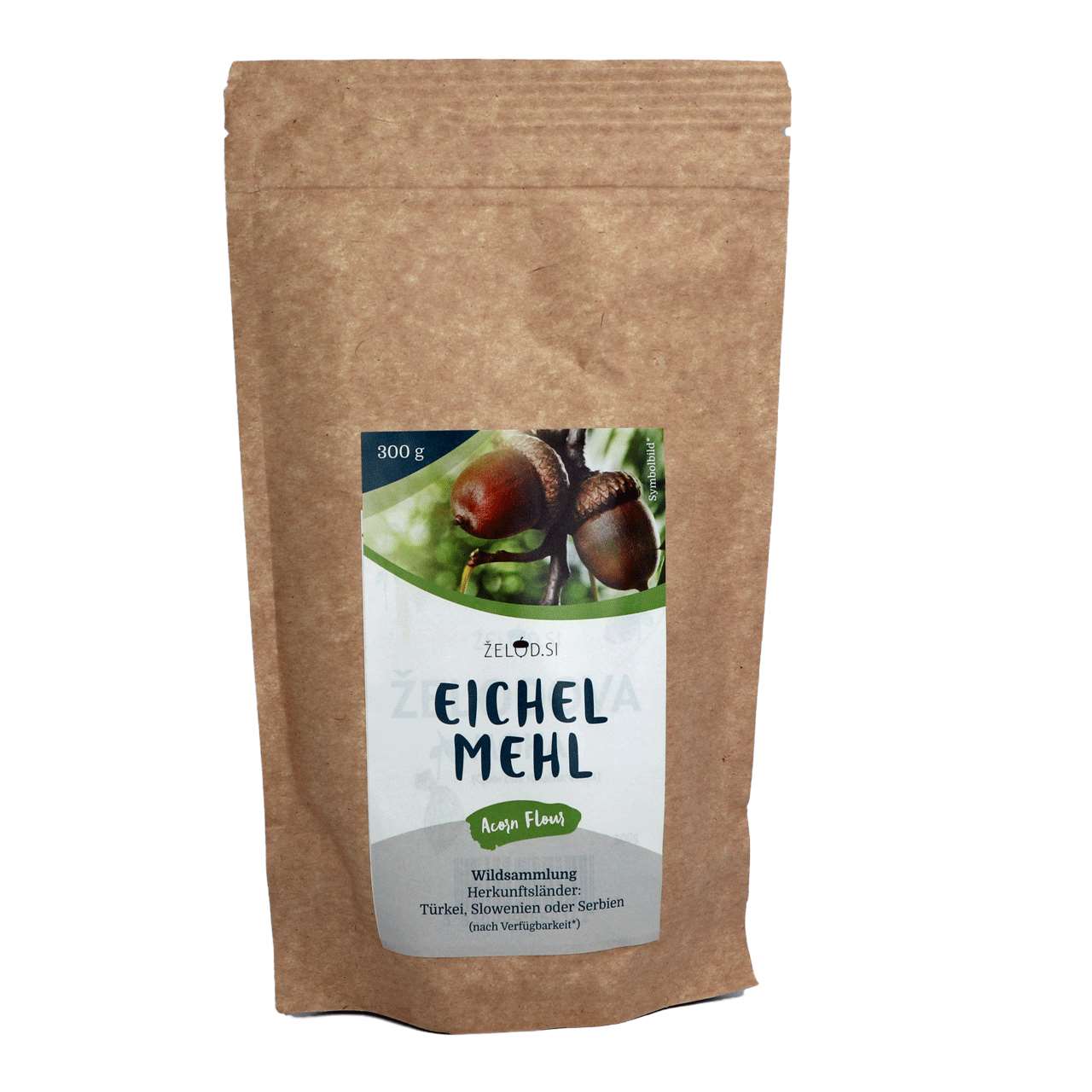 ZELOD.SI Eichelmehl aus Eicheln, 300 g  EAN: 3830999550142