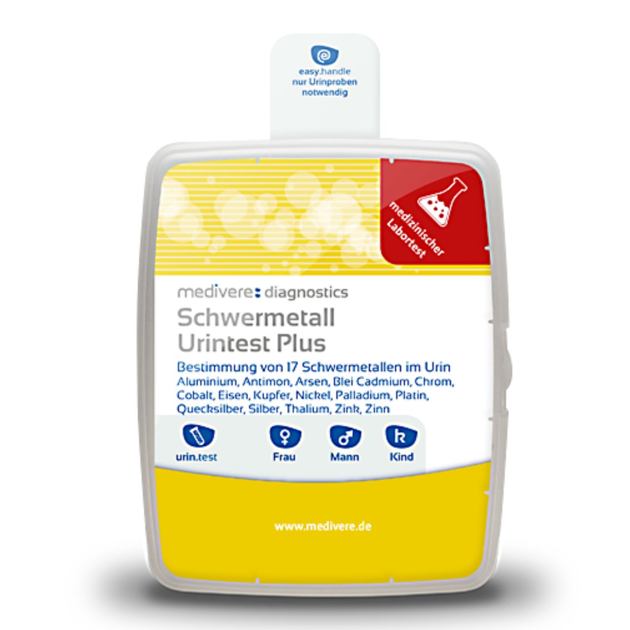 Medivere Schwermetall Urintest Plus  EAN: 4250570301779